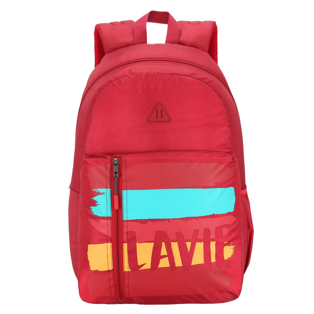 Lavie Sport Flamenco 24 Litres Casual Backpack | School College Bag For Boys & Girls Red - Lavie World