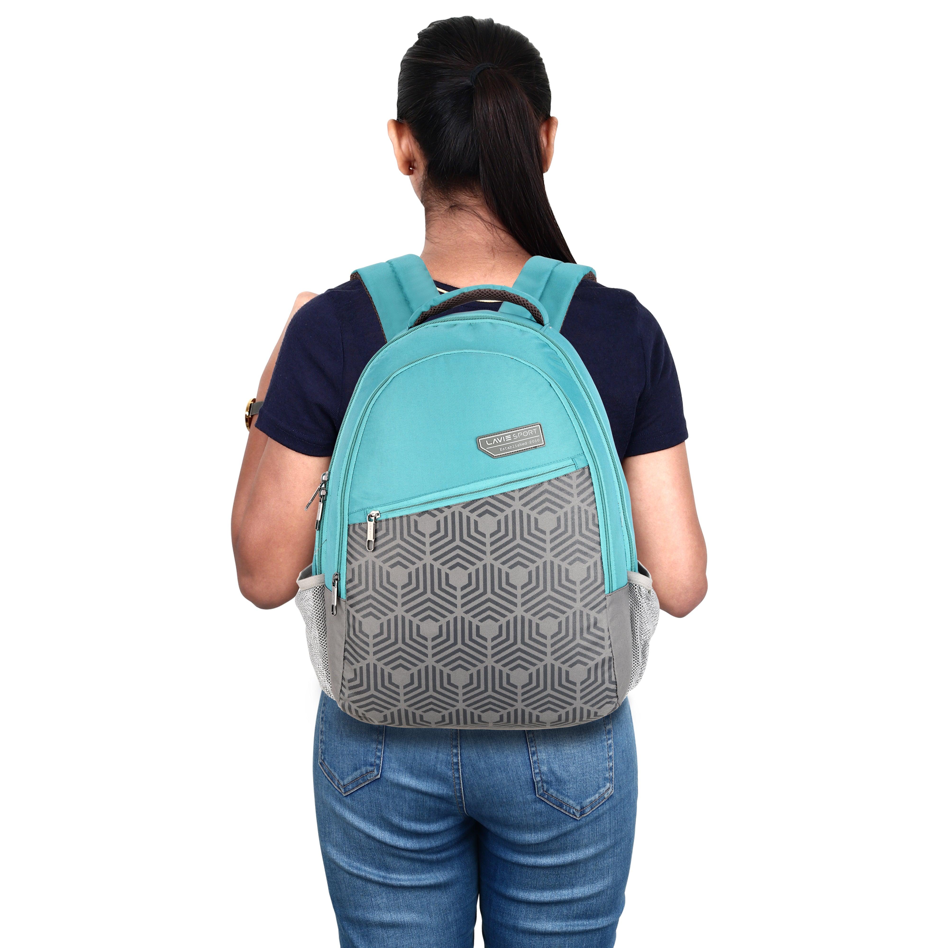 Lavie Sport Hexa 24L Casual School Bag For Boys & Girls Teal - Lavie World