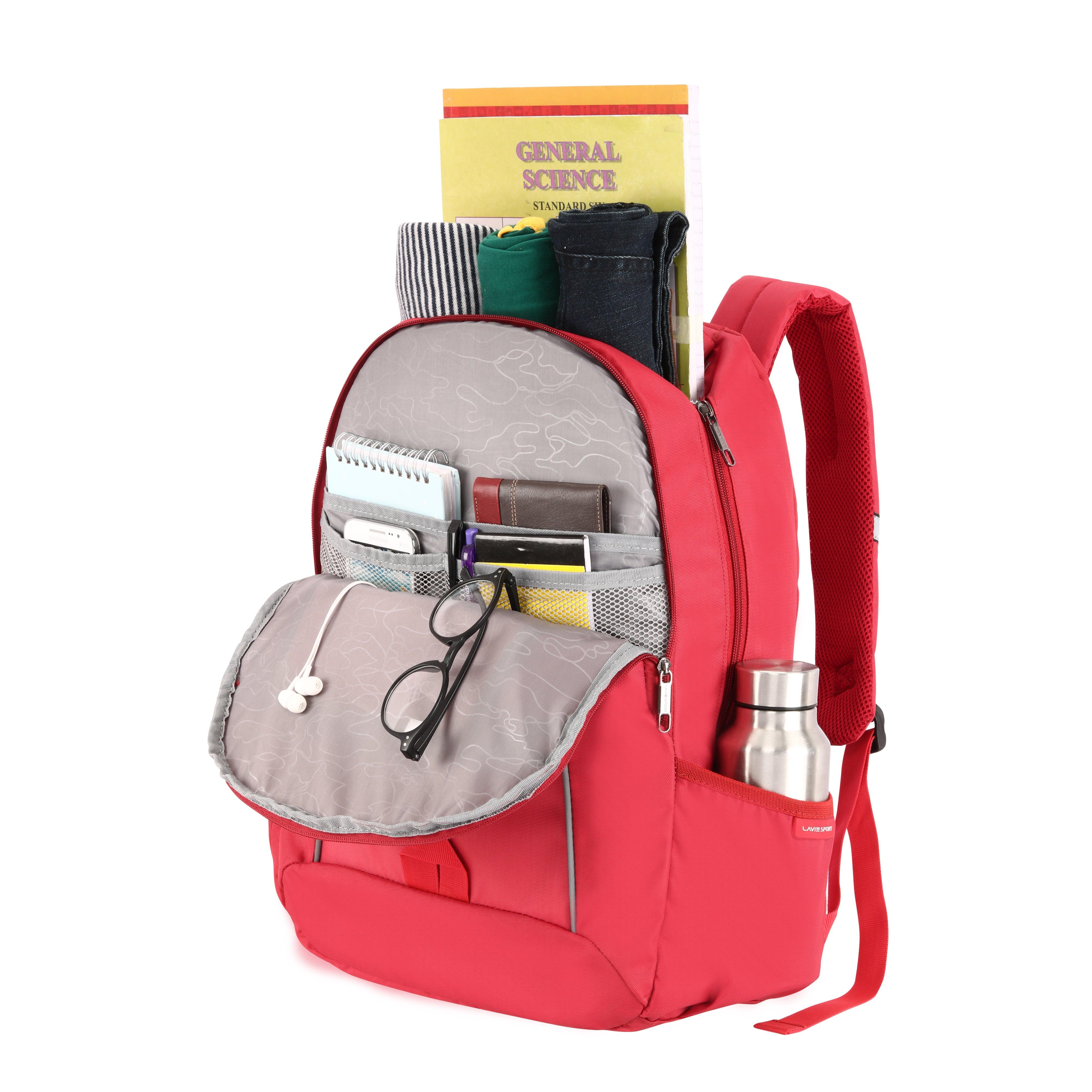 Lavie Sport Arena 28L Casual Backpack For Boys & Girls Red - Lavie World