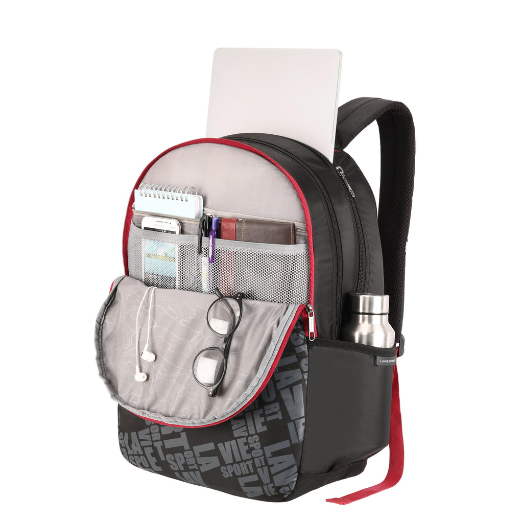 Lavie Sport Play 33L Laptop Backpack For School & College Boys & Girls Black - Lavie World
