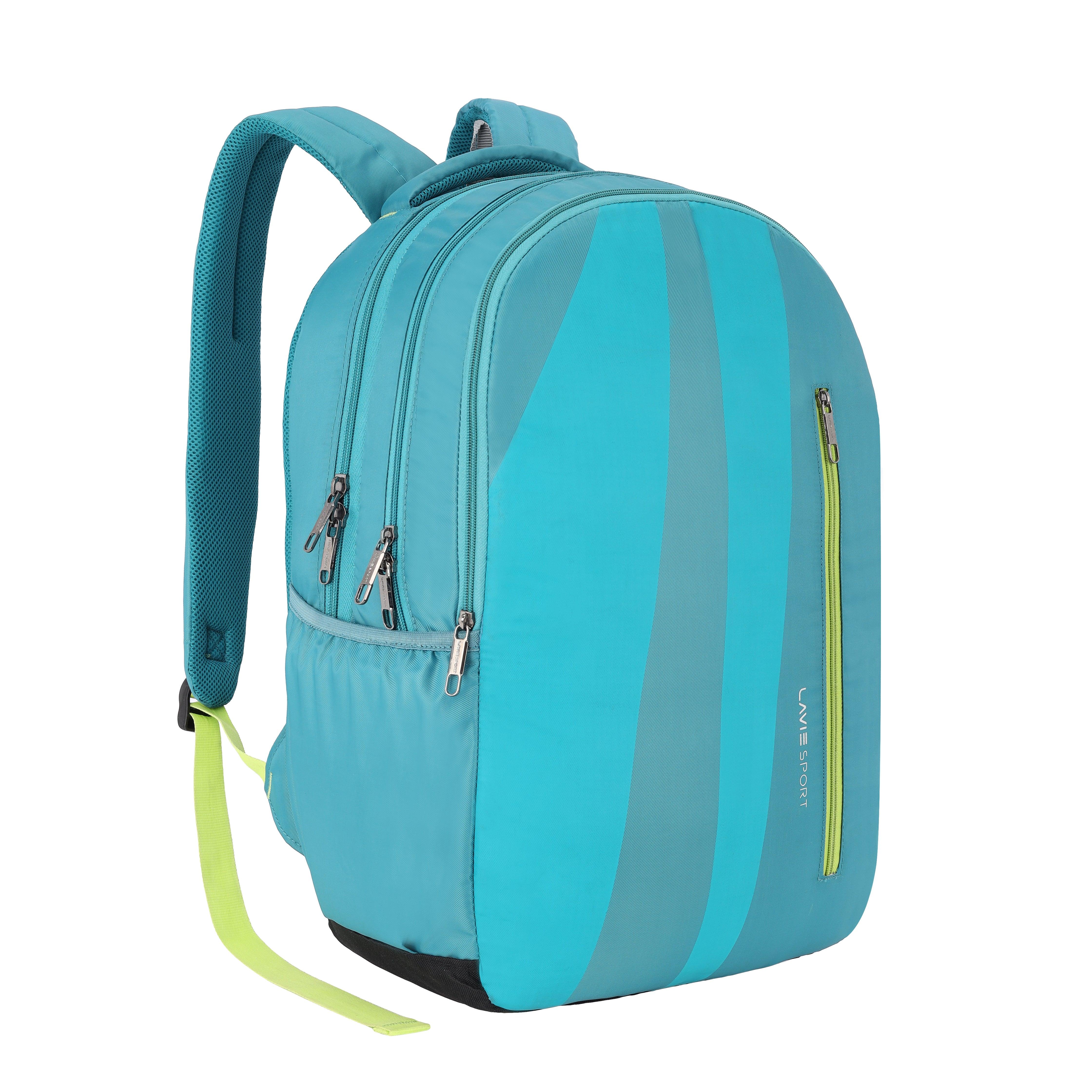 Lavie Sport Bolt 31L Laptop Backpack For Men & Women | College Bag For Boys & Girls Teal - Lavie World