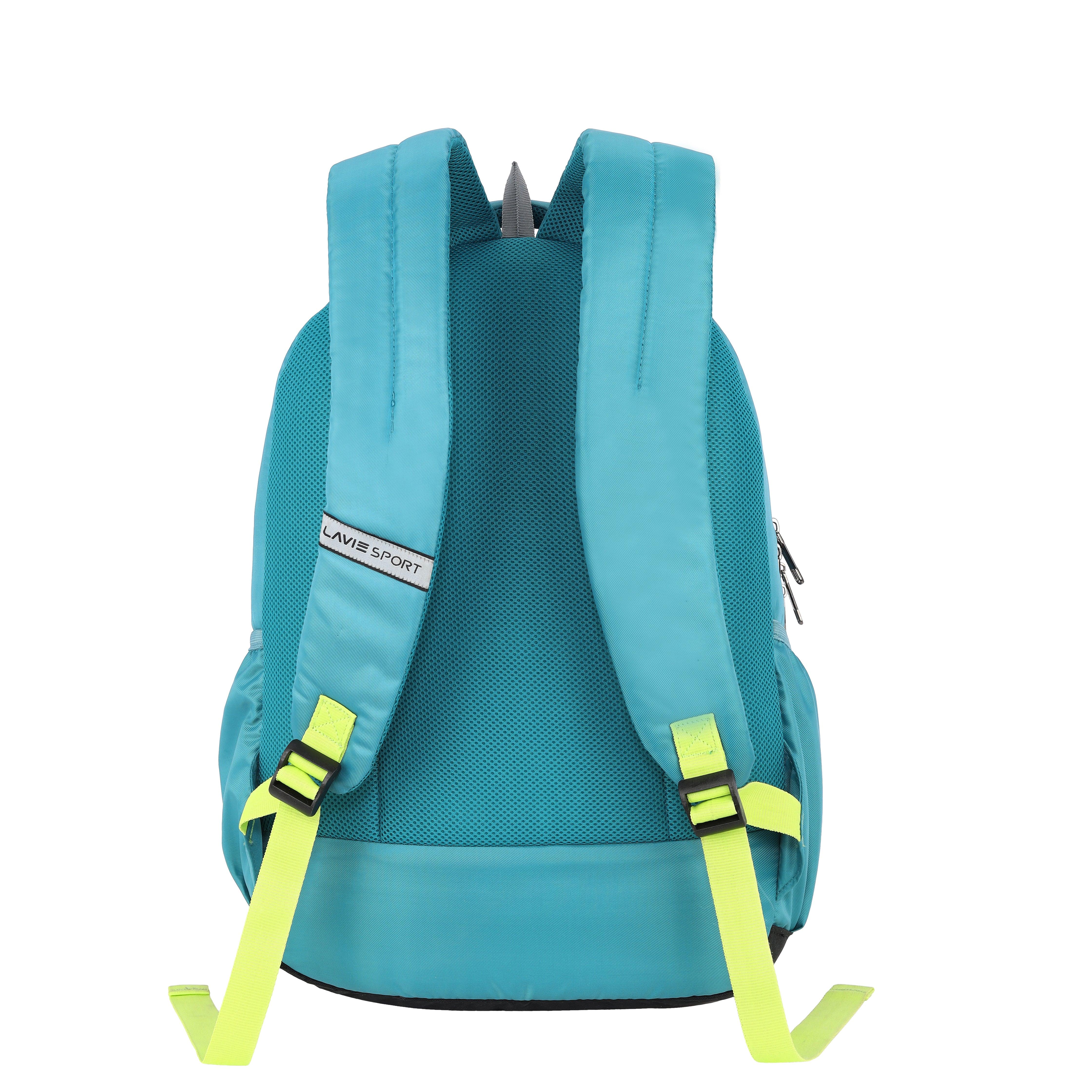 Lavie Sport Bolt 31L Laptop Backpack For Men & Women | College Bag For Boys & Girls Teal - Lavie World