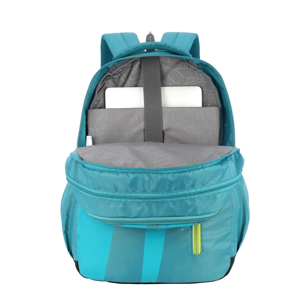 Lavie Sport Bolt 31L Laptop Backpack For Men & Women | College Bag For Boys & Girls Teal - Lavie World
