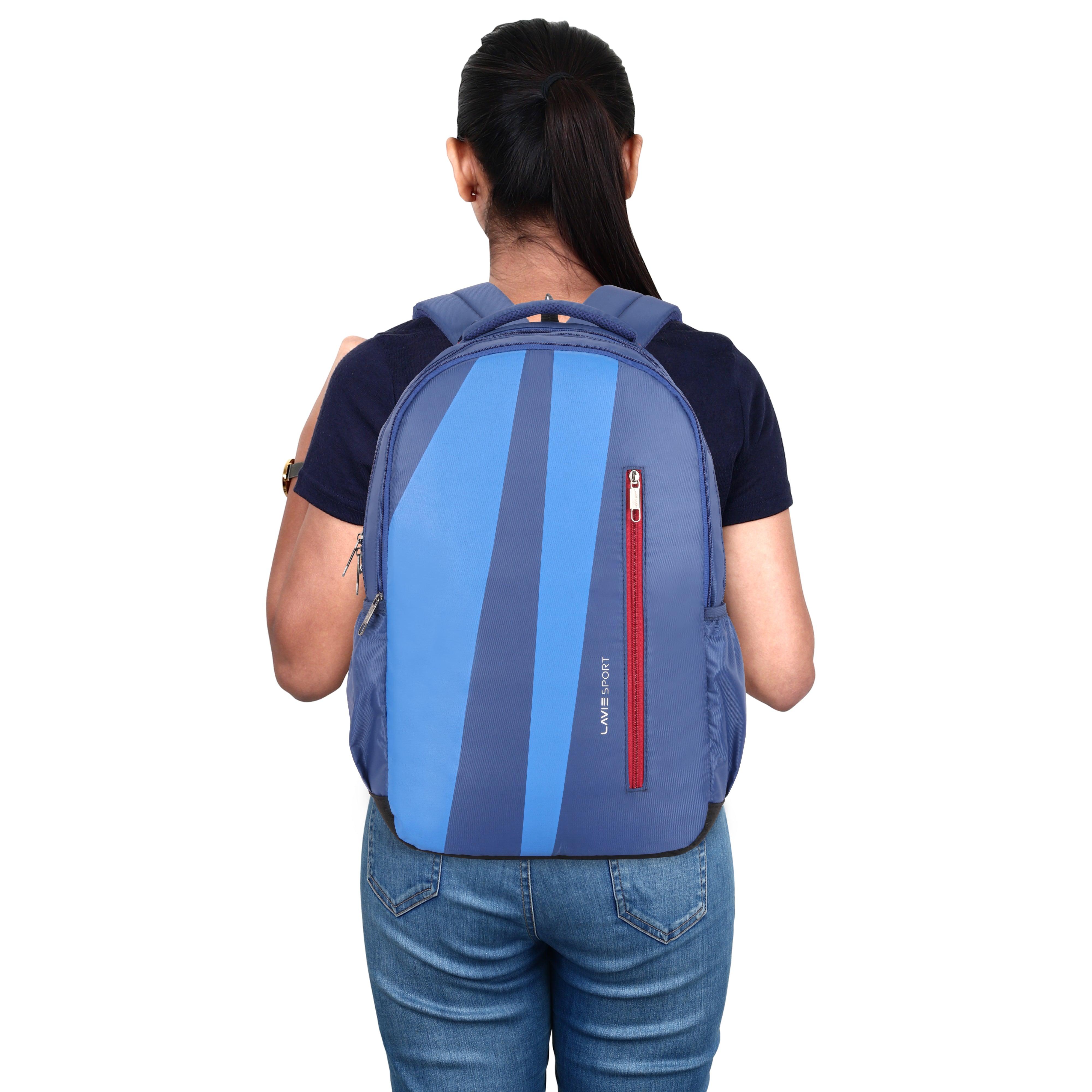 Lavie Sport Bolt 31L Laptop Backpack For Men & Women | College Bag For Boys & Girls Royal Blue - Lavie World