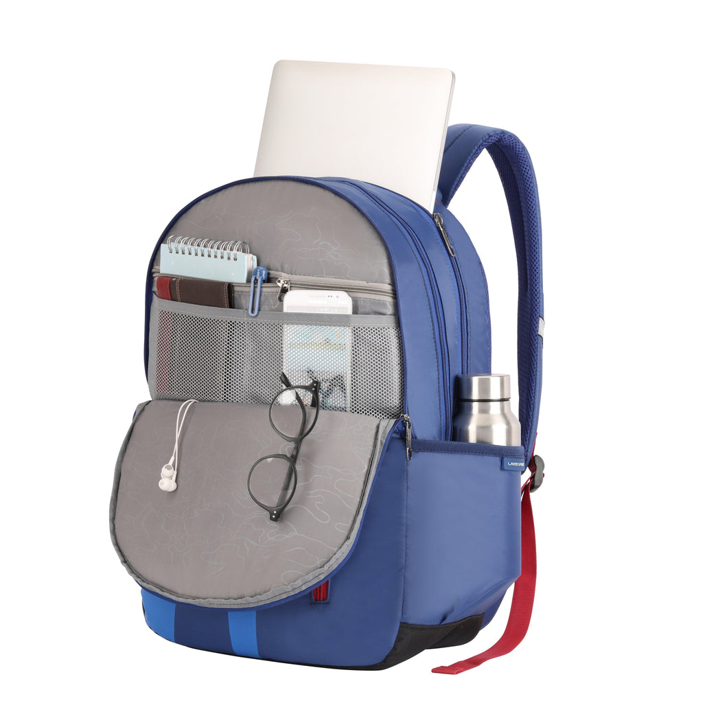 Lavie Sport Bolt 31L Laptop Backpack For Men & Women | College Bag For Boys & Girls Royal Blue - Lavie World