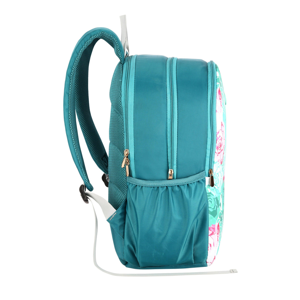 Lavie Sport Rose - 17.5" 26 Litres Casual Backpack | School College Bag For Boys & Girls Mint - Lavie World