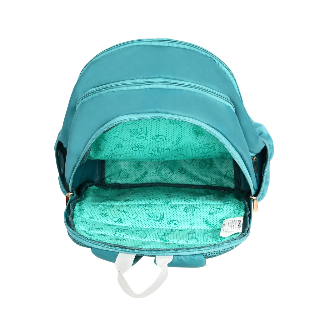 Lavie Sport Rose - 17.5" 26 Litres Casual Backpack | School College Bag For Boys & Girls Mint - Lavie World