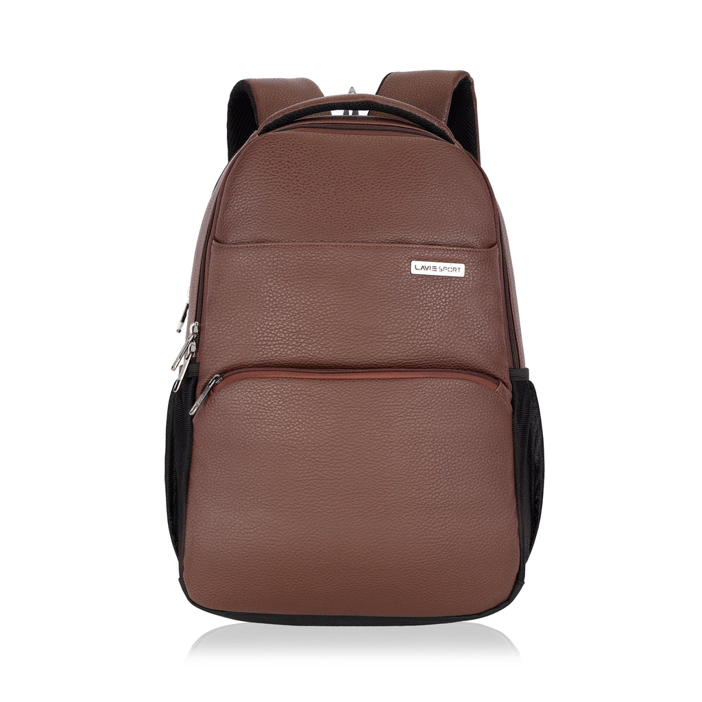 Lavie Sport Mode Gear 30L Laptop Backpack For Men & Women Brown - Lavie World