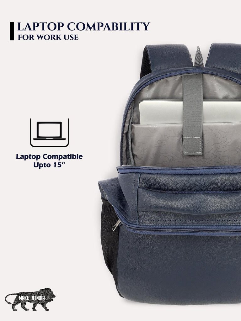 Lavie Sport Mode Gear 30L Laptop Backpack For Men & Women Navy - Lavie World
