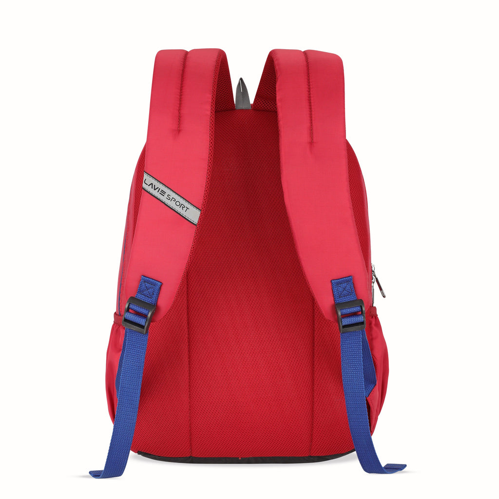 Lavie Sport Nautical 26L Printed School Backpack for Girls Red - Lavie World