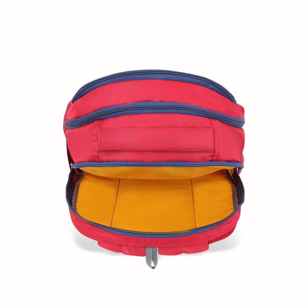 Lavie Sport Nautical 26L Printed School Backpack for Girls Red - Lavie World