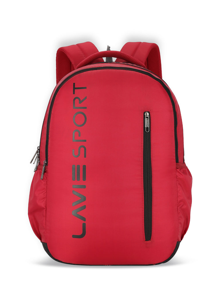 Lavie_Sport_Engrave_34L_Laptop_Backpack_For_Boys_&_Girls_|Unisex_Casual_Bag_for_Men_&_Women_Red