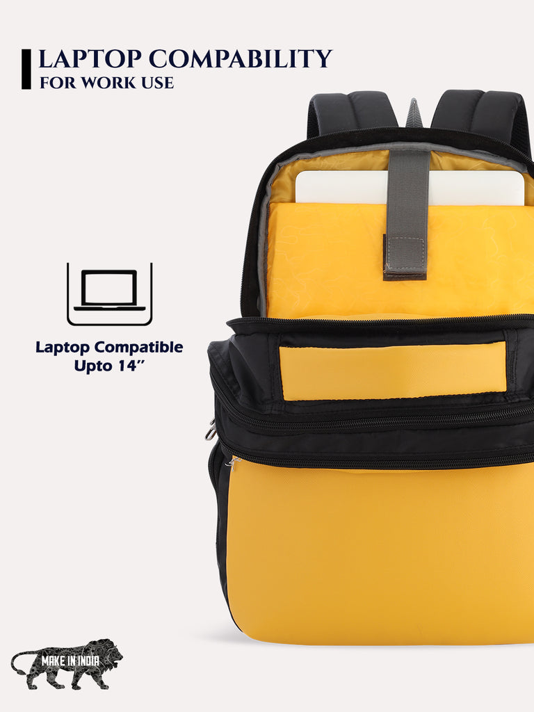 Lavie_Sport_Prodigy_22L_Laptop_Unisex_Backpack_For_Men_&_Women|Casual_Backpack_for_Girls_&_Boys_Yellow