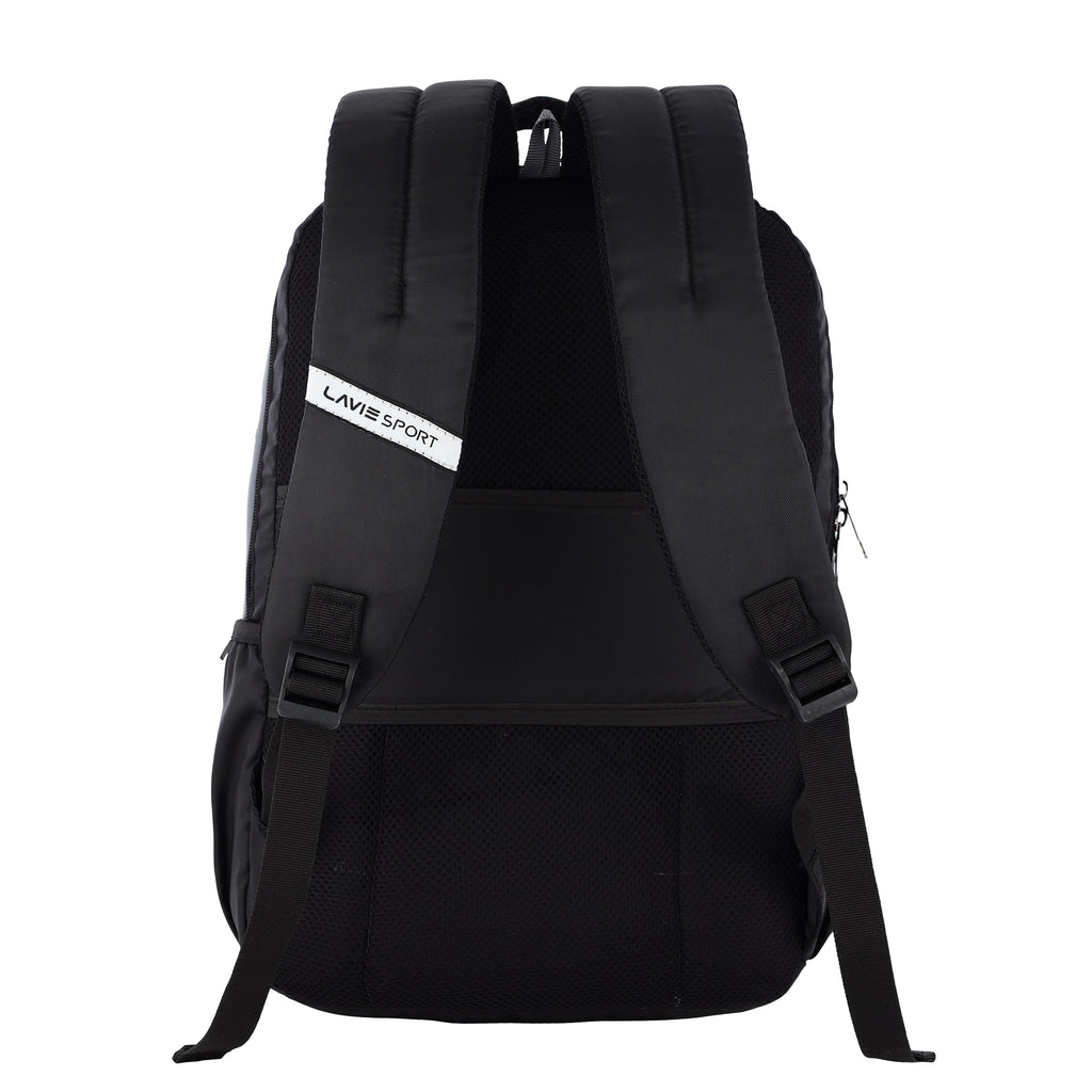 Lavie Sport Prodigy Nv 22L Laptop Backpack For Men & Women Black - Lavie World