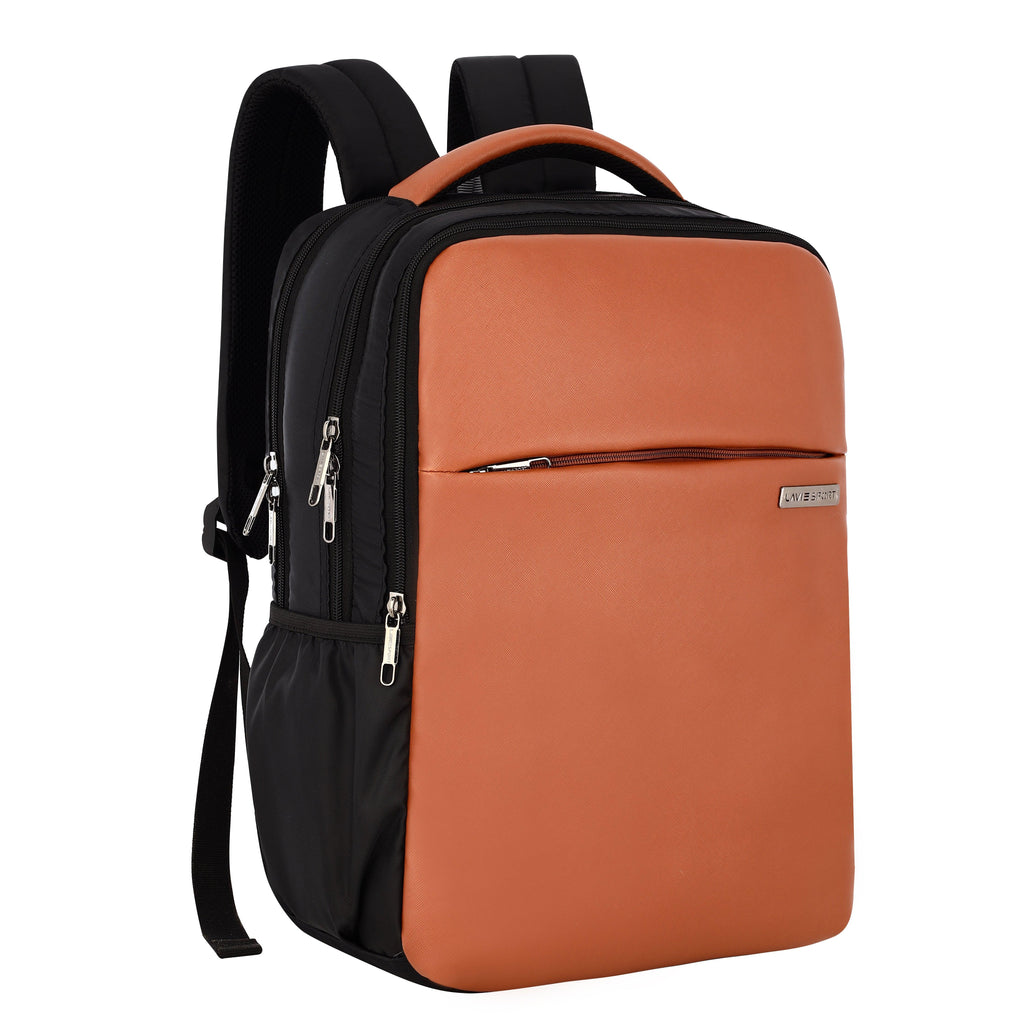 Lavie Sport Prodigy Nv 22L Laptop Backpack For Men & Women Tan - Lavie World