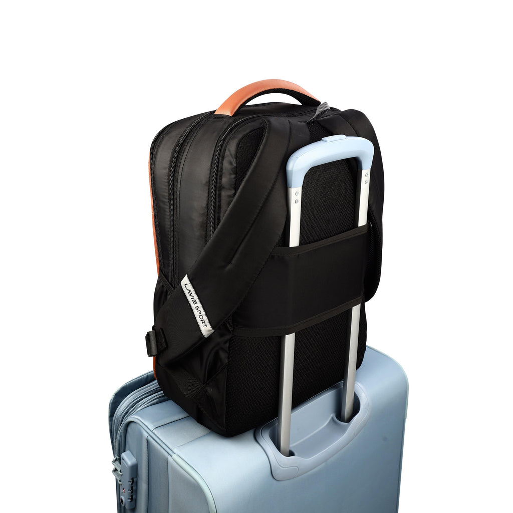 Lavie Sport Prodigy Nv 22L Laptop Backpack For Men & Women Tan - Lavie World