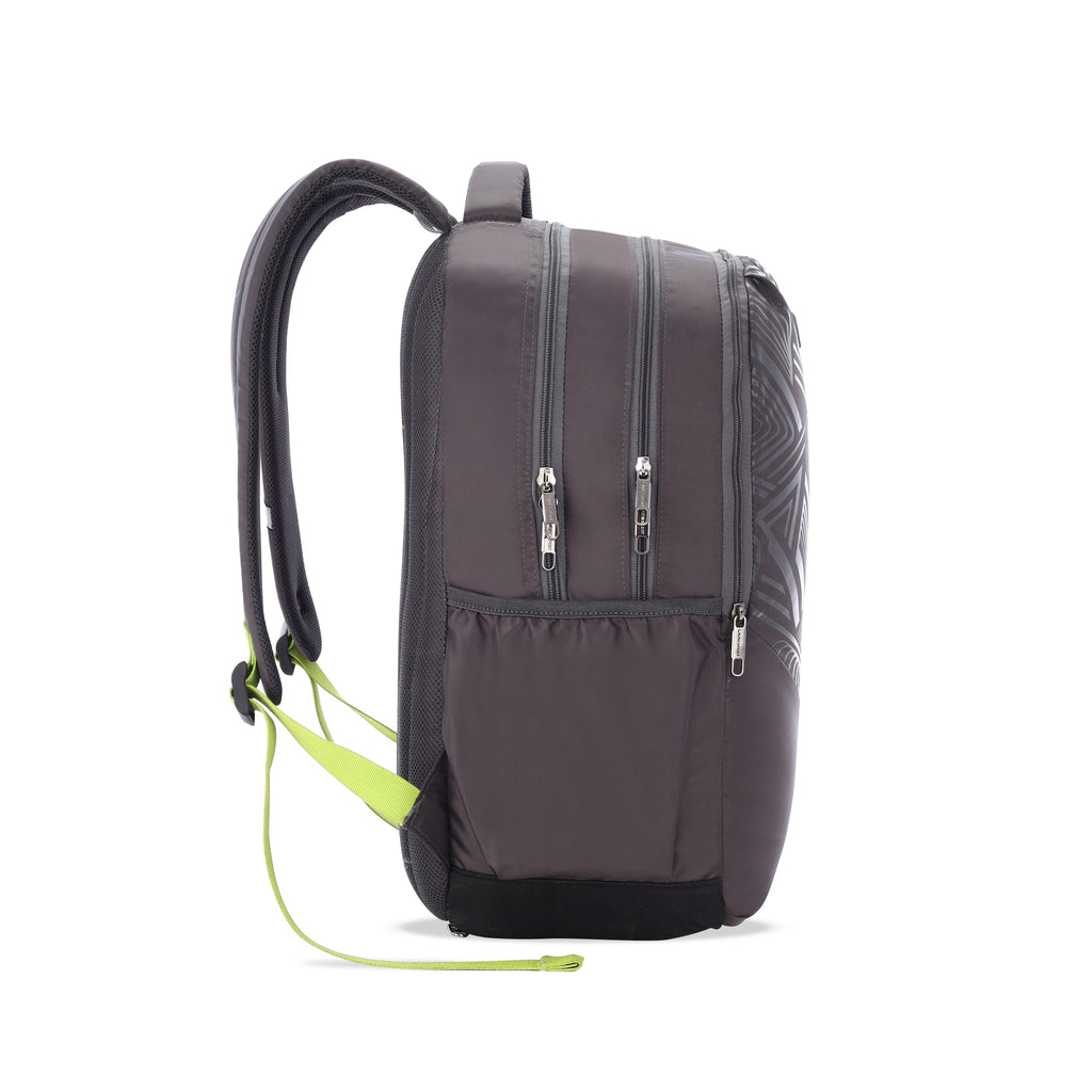 Lavie Sport Zeta Plus 31L Backpack With Raincover For Men & Women Grey - Lavie World