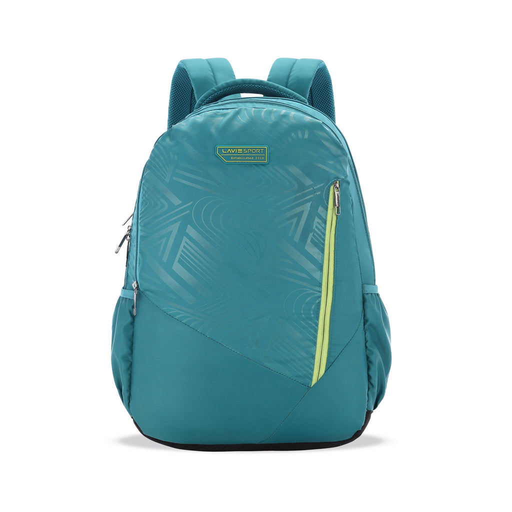 Lavie Sport Zeta Plus 31L Backpack with Raincover For Men & Women Teal - Lavie World