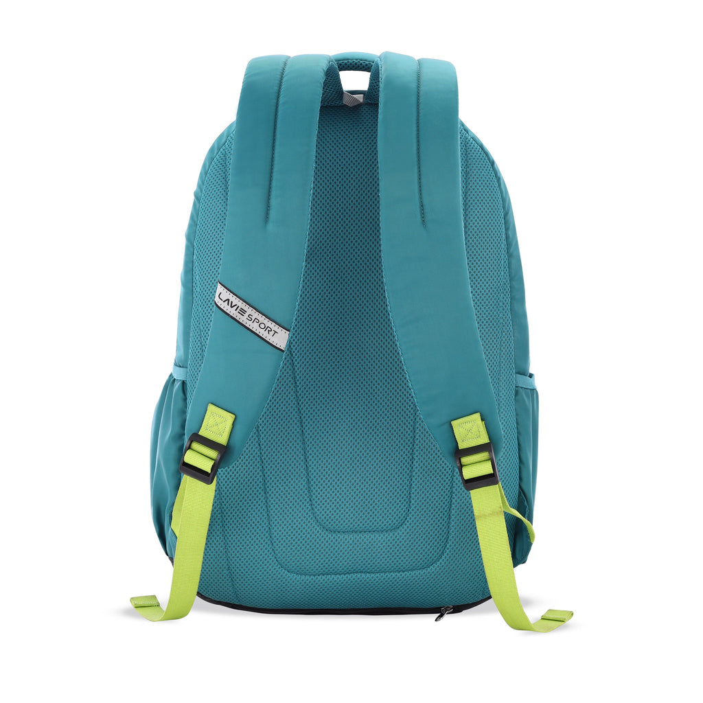 Lavie Sport Zeta Plus 31L Backpack with Raincover For Men & Women Teal - Lavie World