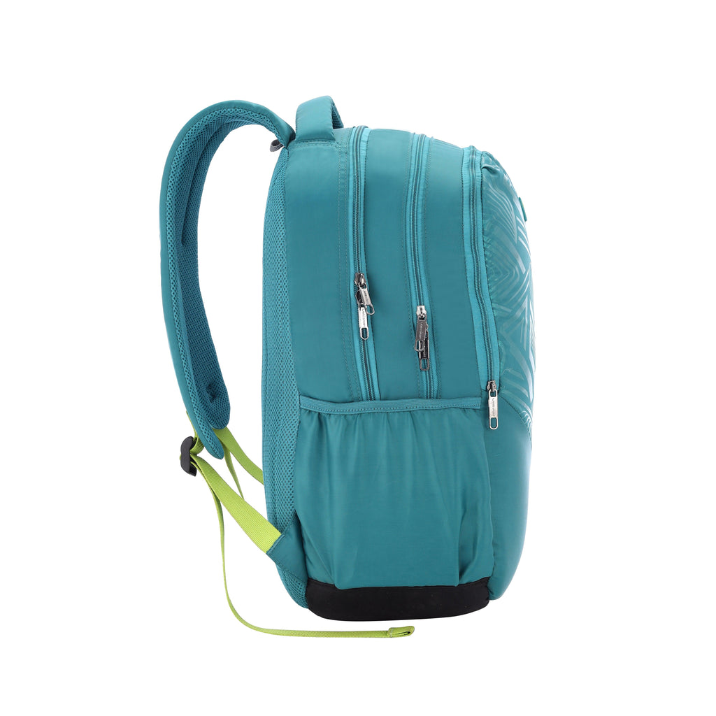 Lavie Sport Zeta Plus 31L Backpack with Raincover For Men & Women Teal - Lavie World
