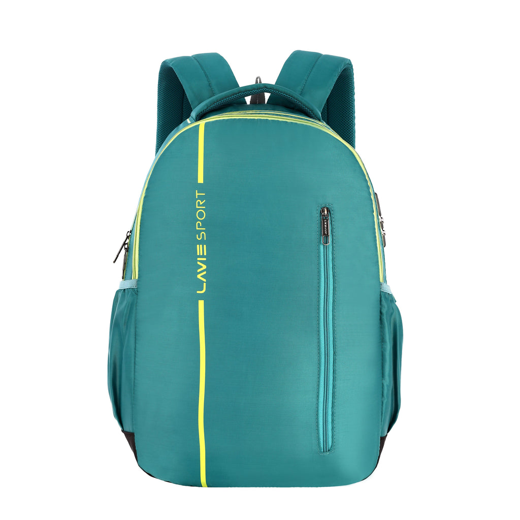 Lavie Sport Streak 36L Anti-theft Laptop Backpack For Men & Women | Laptop Bag For Boys & Girls Teal - Lavie World