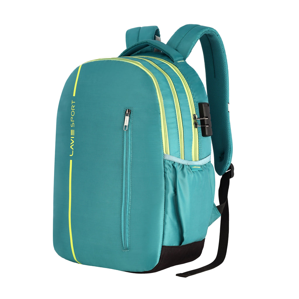 Lavie Sport Streak 36L Anti-theft Laptop Backpack For Men & Women | Laptop Bag For Boys & Girls Teal - Lavie World
