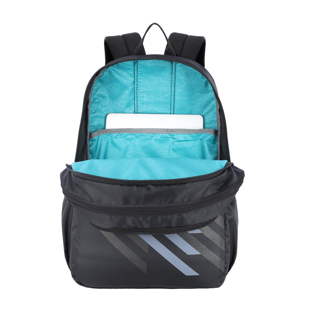 Lavie Sport Charge 36 Litres Laptop Backpack | School College Bag For Boys & Girls Black - Lavie World