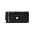 Large Glossy Dino Envelope Clutch Purse