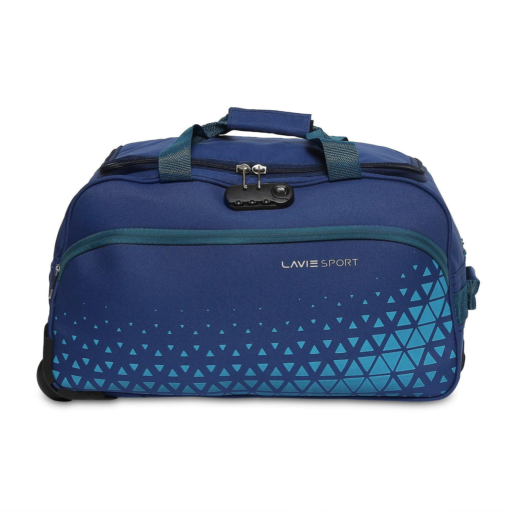 Lavie_Sport_53.5_cms_Anti-theft_Arrow_Wheel_Duffle_Bag_|_Navy