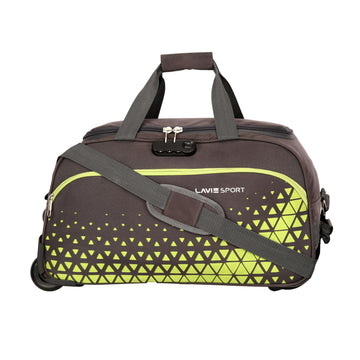 Lavie Sport 53.5 Cms Anti-Theft Arrow Wheel Duffle Bag For Travel | Luggage Bag Dk. Grey - Lavie World