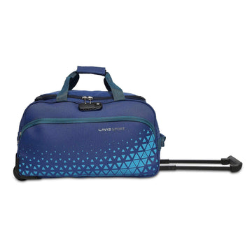 Lavie Sport 62 Cms Anti-Theft Arrow Wheel Duffle Bag For Travel | Luggage Bag Navy - Lavie World