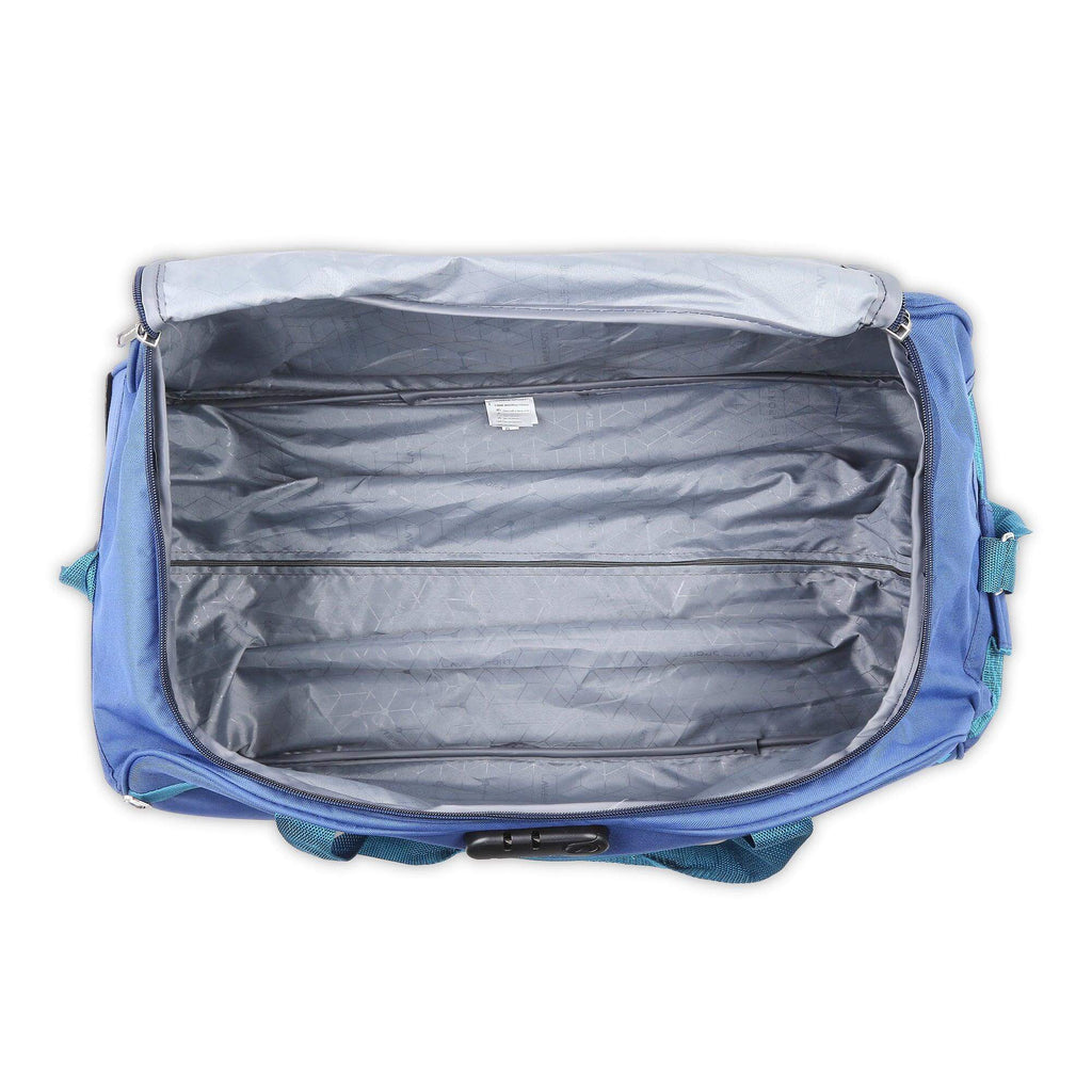 Lavie Sport 62 Cms Anti-Theft Arrow Wheel Duffle Bag For Travel | Luggage Bag Navy - Lavie World