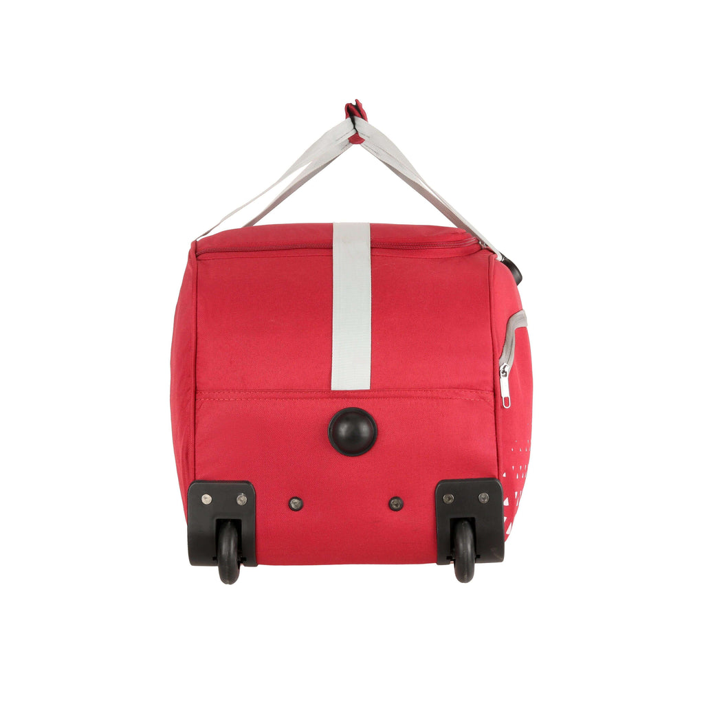 Lavie Sport 62 Cms Anti-Theft Arrow Wheel Duffle Bag For Travel | Luggage Bag Red - Lavie World