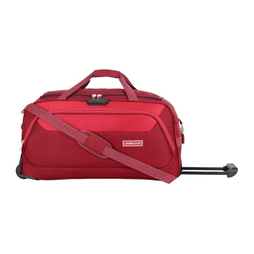 Lavie Sport 65 Cms Anti-Theft Voyage Wheel Duffle Bag For Travel | Luggage Bag Maroon - Lavie World
