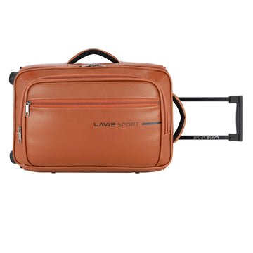 Lavie Sport 45 Cms Premium Majestic Overnighter Laptop Trolley | Luggage Bag Tan - Lavie World