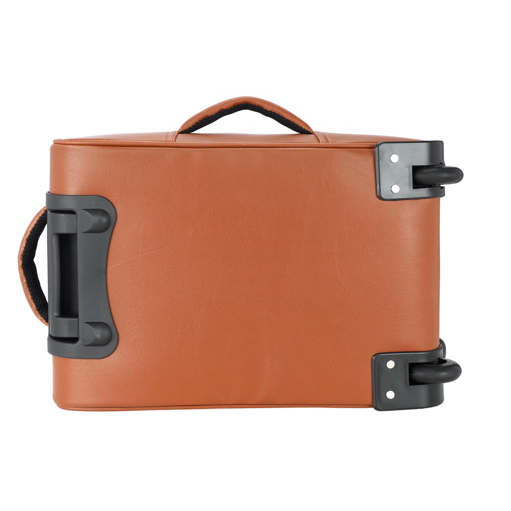 Lavie Sport 45 Cms Premium Majestic Overnighter Laptop Trolley | Luggage Bag Tan - Lavie World
