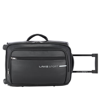 Lavie Sport 45 Cms Premium Majestic Overnighter Laptop Trolley | Luggage Bag Black - Lavie World