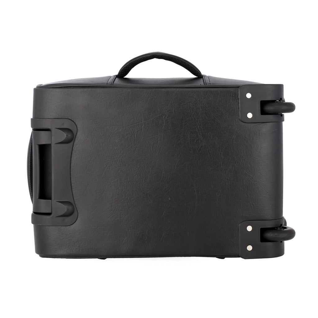 Lavie Sport 45 Cms Premium Majestic Overnighter Laptop Trolley | Luggage Bag Black - Lavie World