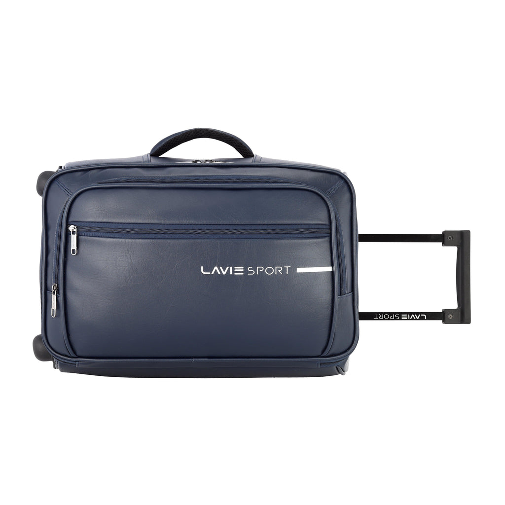 Lavie Sport 45 Cms Premium Majestic Overnighter Laptop Trolley | Luggage Bag Navy - Lavie World