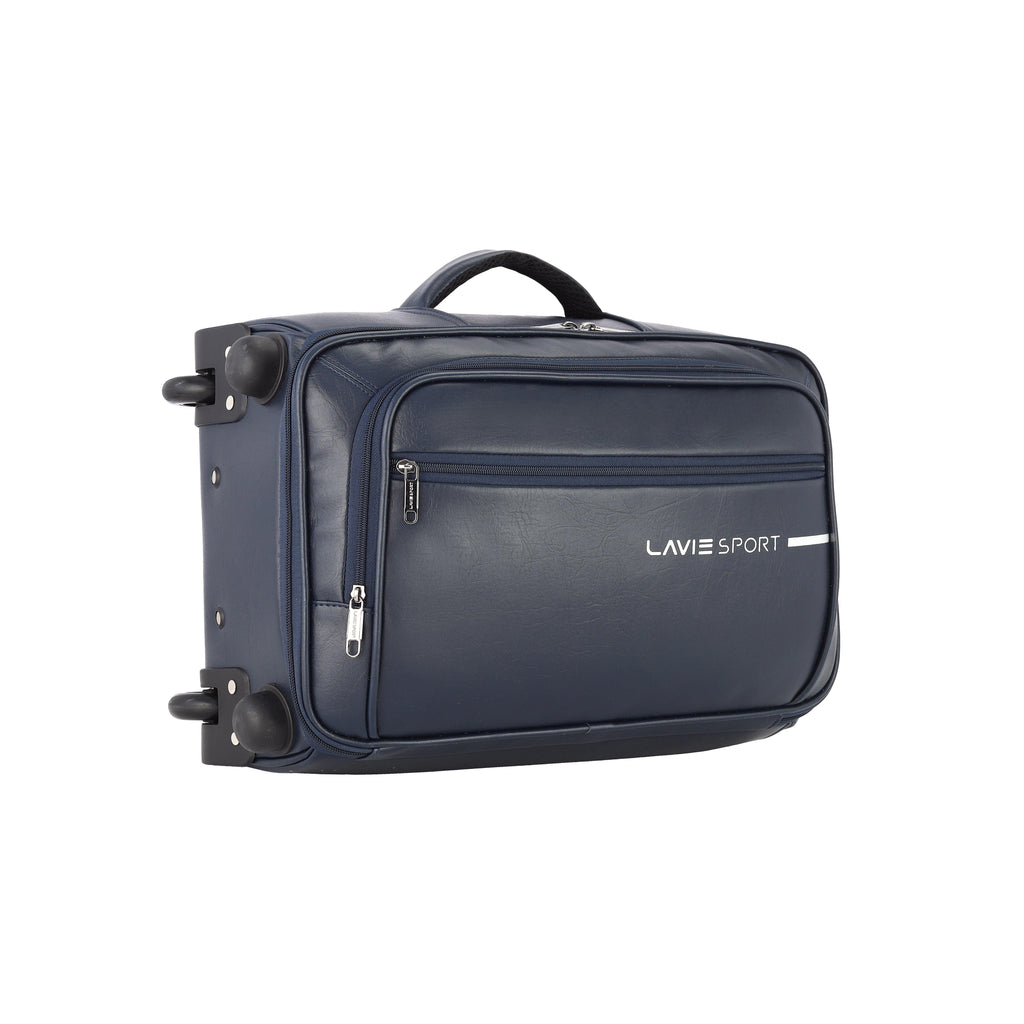 Lavie Sport 45 Cms Premium Majestic Overnighter Laptop Trolley | Luggage Bag Navy - Lavie World