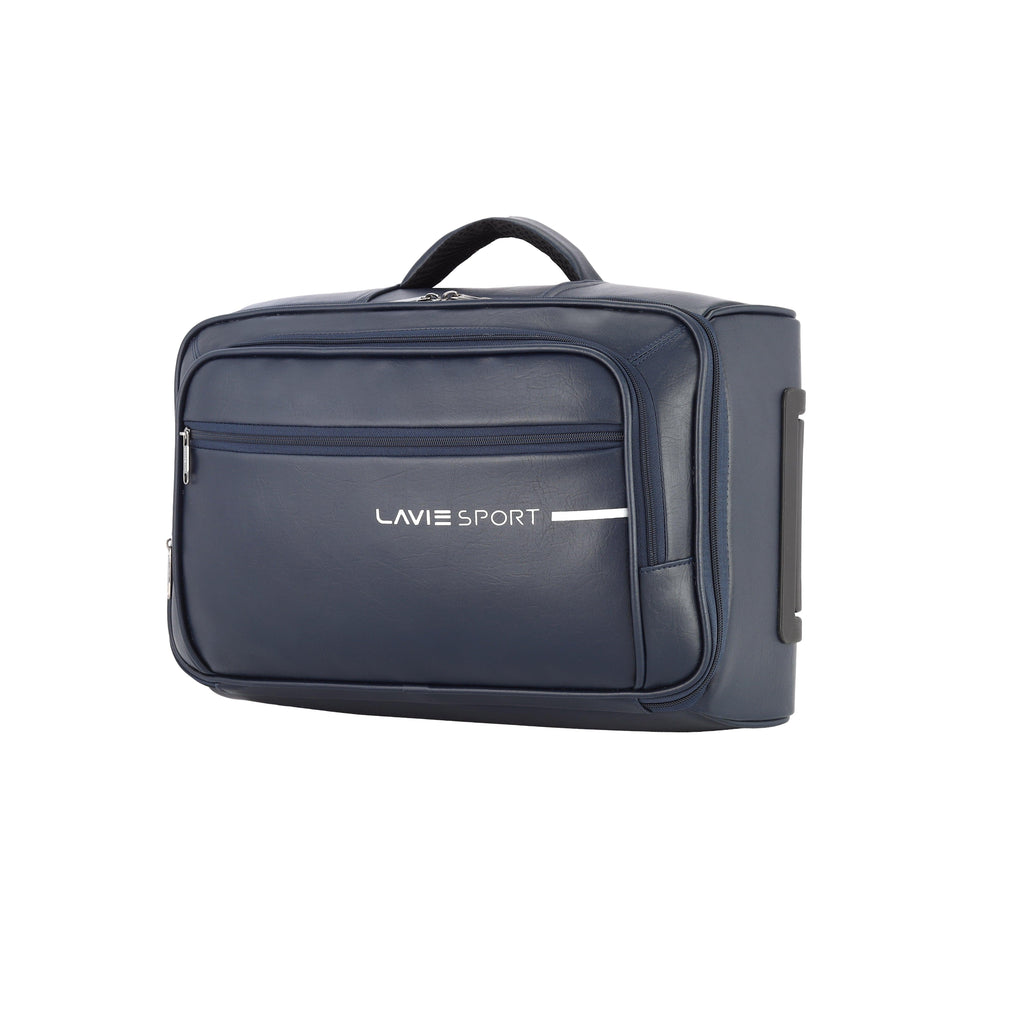Lavie Sport 45 Cms Premium Majestic Overnighter Laptop Trolley | Luggage Bag Navy - Lavie World
