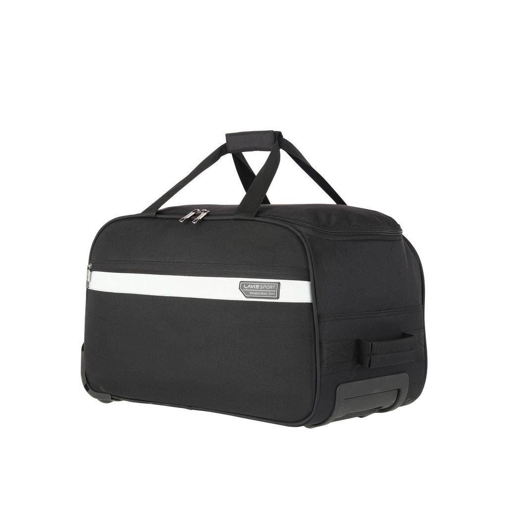 Lavie Sport Cabin Size 53 Cms Meridian X Wheel Duffle Bag For Travel | Luggage Bag Black - Lavie World
