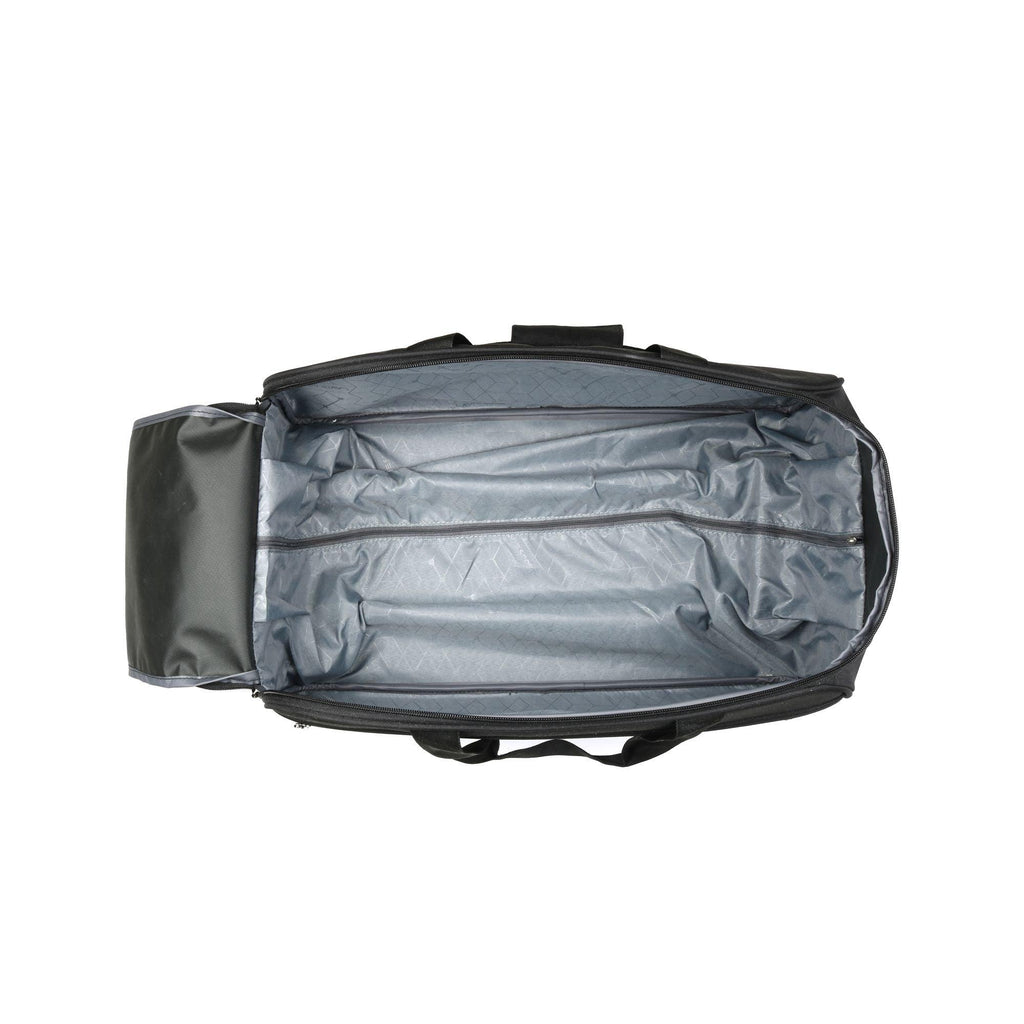 Lavie Sport Cabin Size 53 Cms Meridian X Wheel Duffle Bag For Travel | Luggage Bag Black - Lavie World