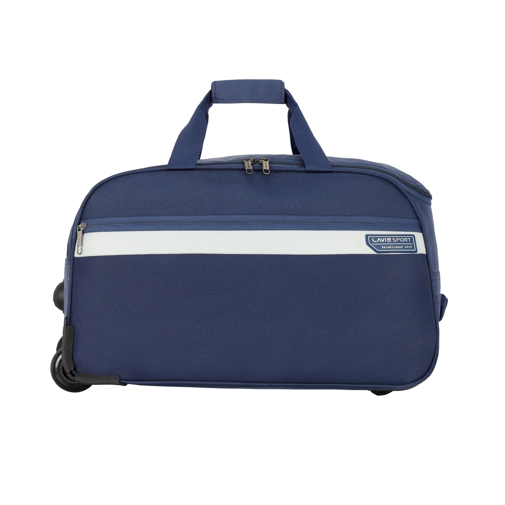 Lavie Sport Cabin Size 53 cms Meridian X Wheel Duffle Bag For Travel | Luggage Bag Navy - Lavie World
