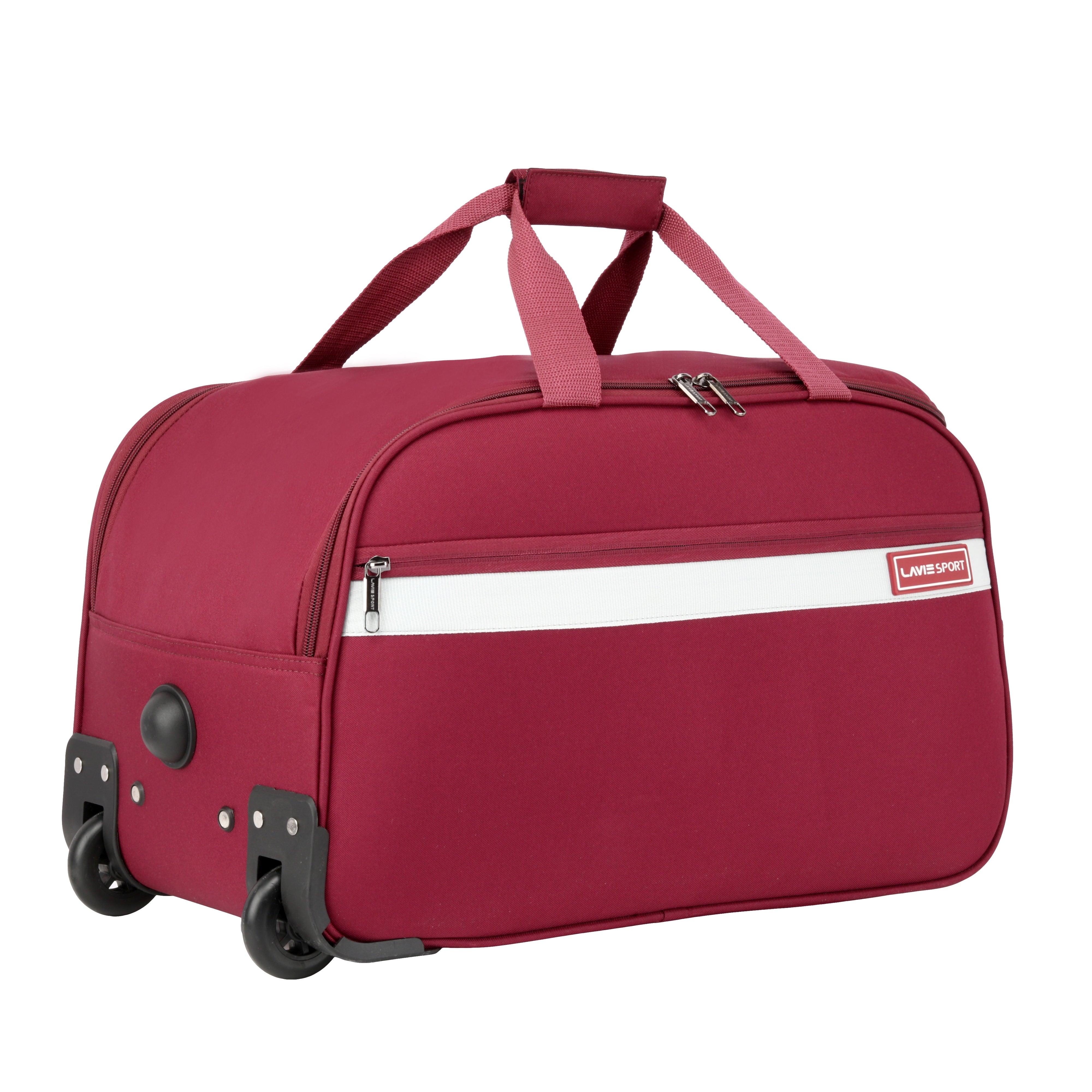 Lavie Sport Polar X Cabin Size 53 cms Wheel Duffel Bag for Travel | Travel  Bag with Trolley