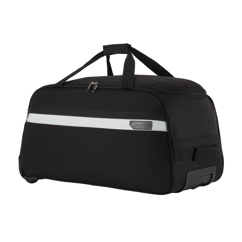 Lavie Sport Large Size 63 cms Meridian X Wheel Duffle Bag | Black - Lavie World