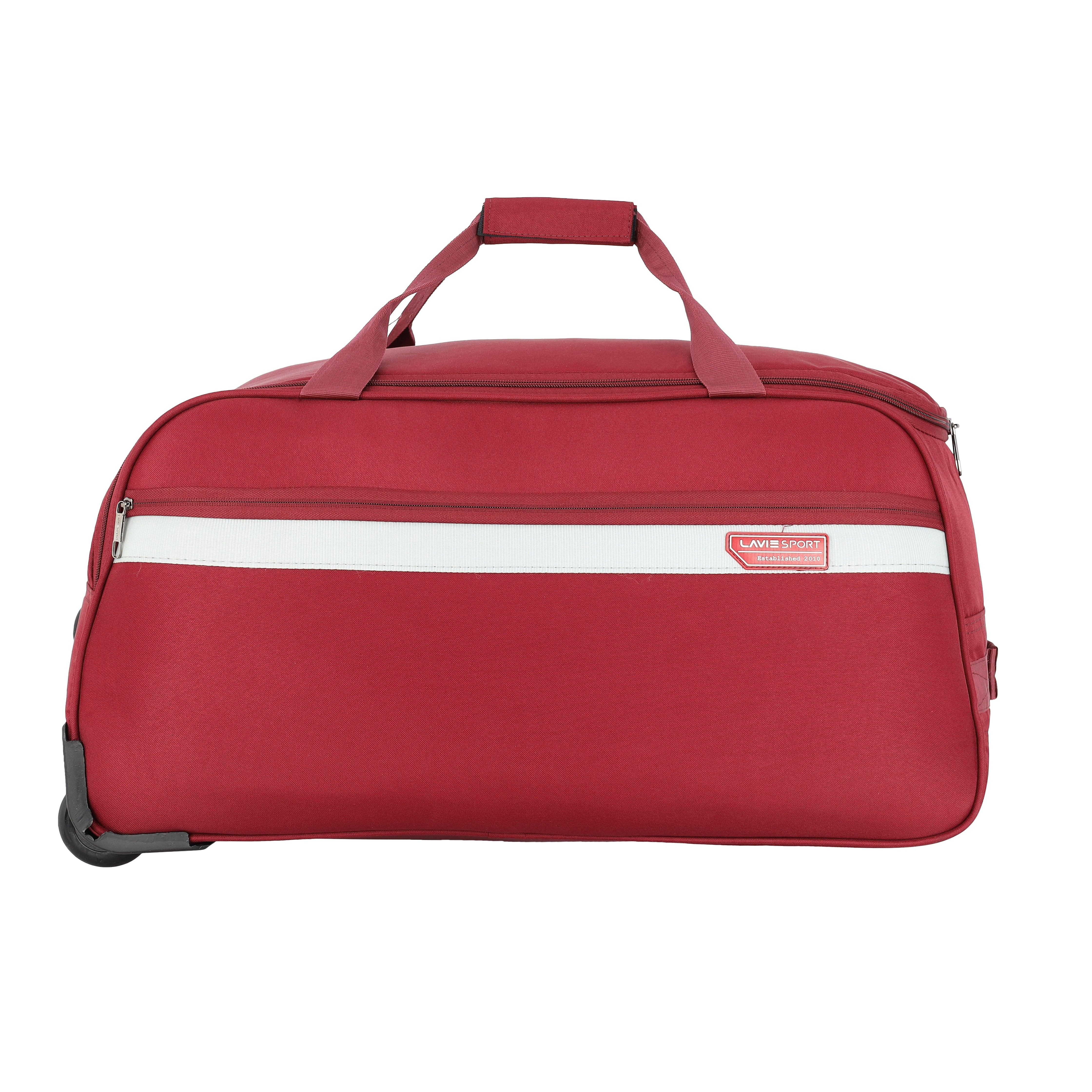 Lavie_Sport_Large_Size_63_cms_Meridian_X_Wheel_Duffle_Bag_|_Maroon