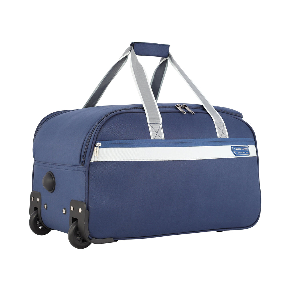 Lavie Sport Size 53 Cms Tropic Wheel Duffle Bag For Travel | Luggage Bag Navy - Lavie World