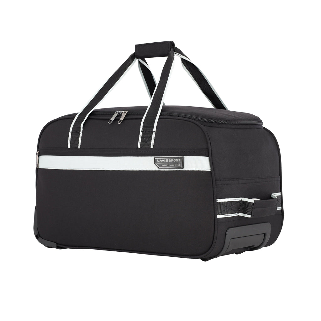 Lavie Sport Size 53 Cms Tropic Wheel Duffle Bag For Travel | Luggage Bag Black - Lavie World