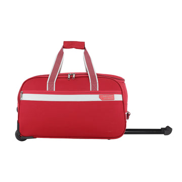 Lavie Sport Size 53 Cms Tropic Wheel Duffle Bag For Travel | Luggage Bag Red - Lavie World